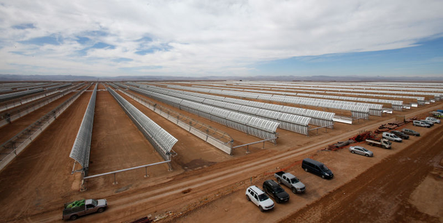 Morocco’s Noor 1 solar plant will be the world’s largest once construction is completed in 2020. Photo: AP